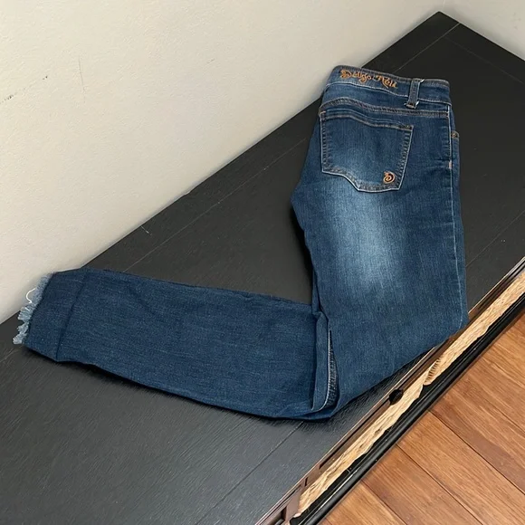 Indigo Rein Jeans Indigo Rein Dark Wash Distressed Skinny - Main Image